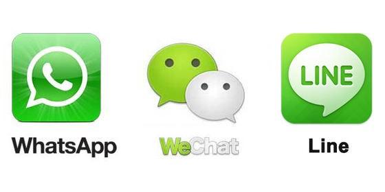 中日美大PK：Line、WhatsApp、WeChat誰更厲害？